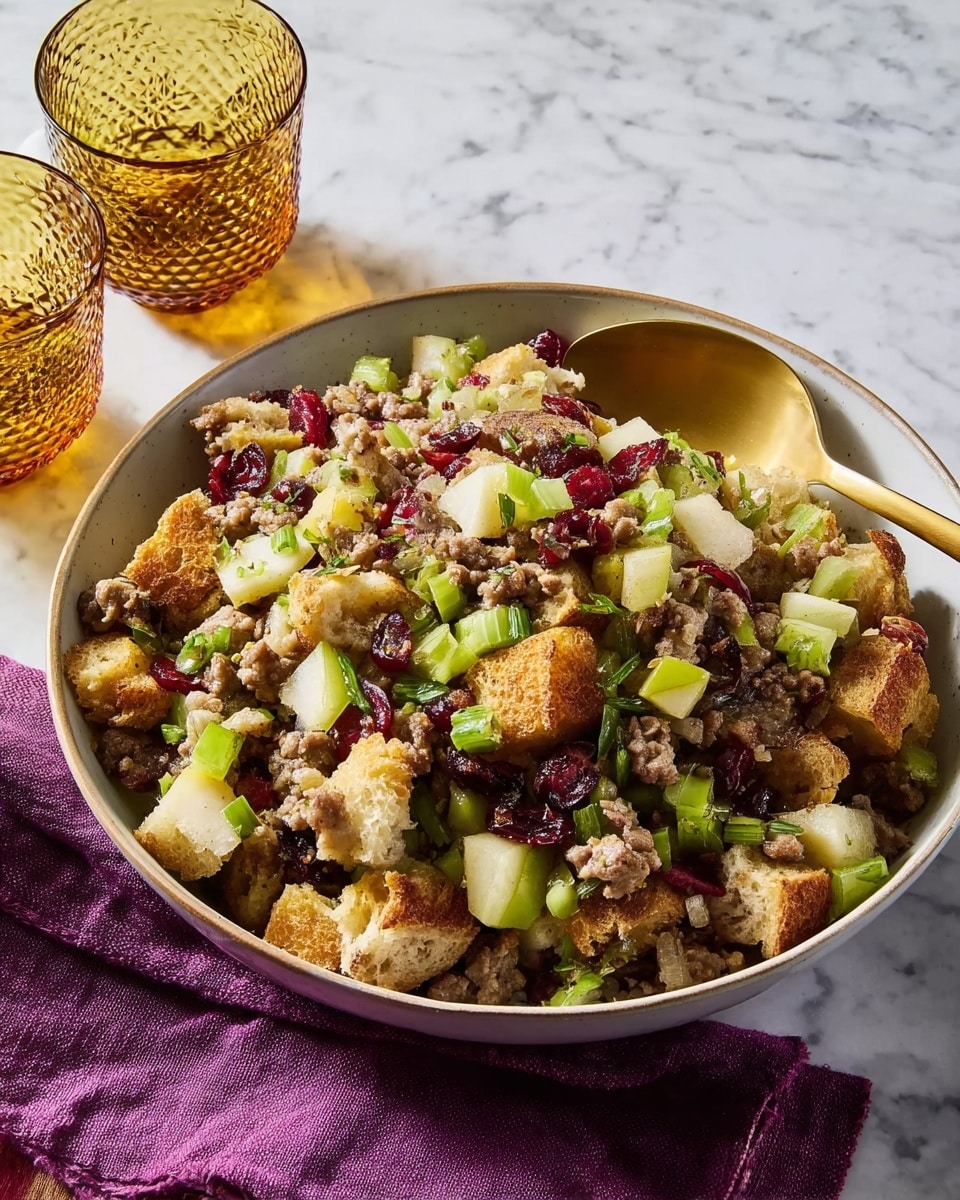 Awesome Sausage Apple Cranberry Stuffing: A Holiday Must-Have